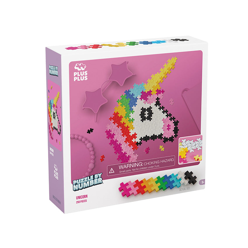 PLUS PLUS - Puzzle By Number - 250 pc Unicorn