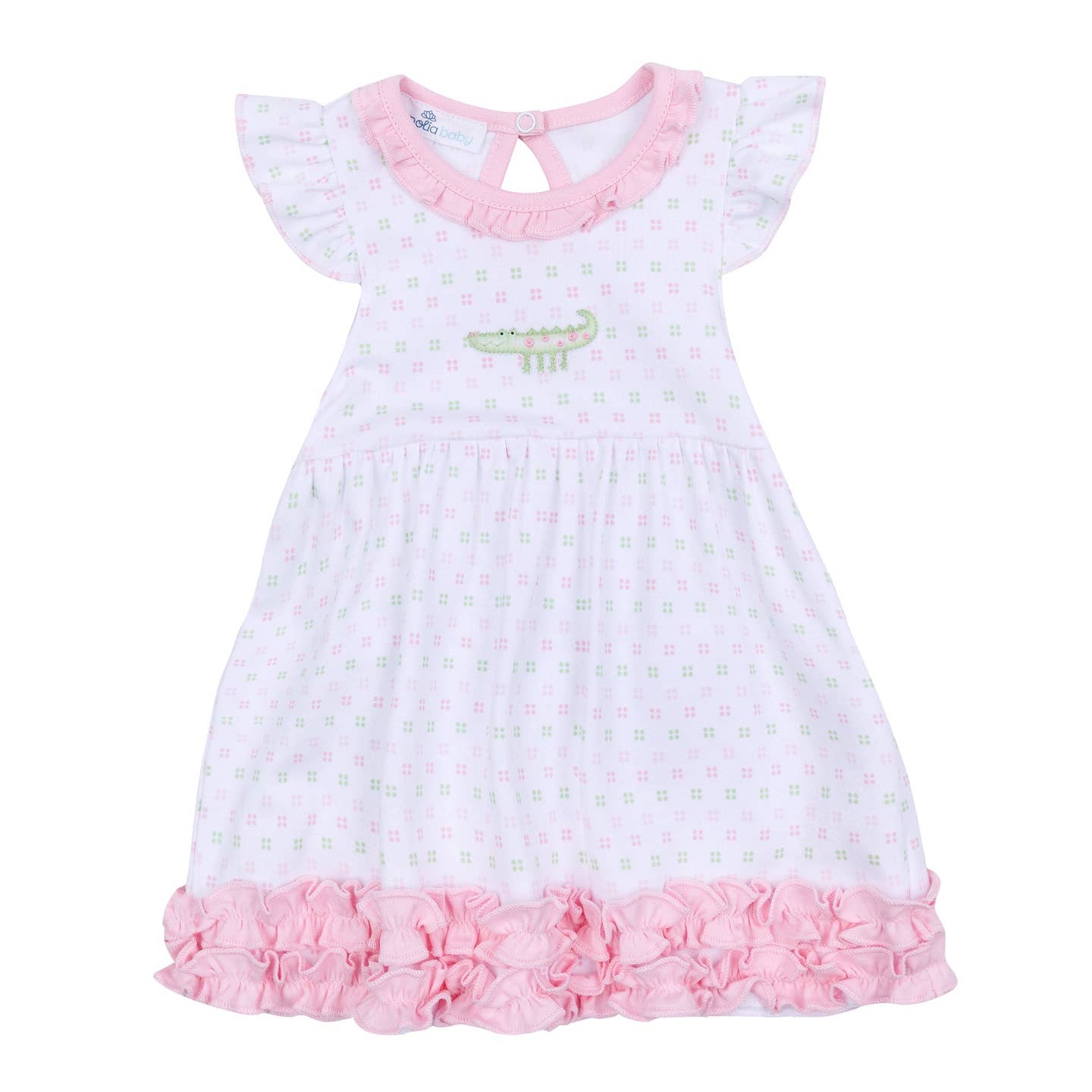 MAGNOLIA BABY - Alligator Pie Embroidered Dress - Pink
