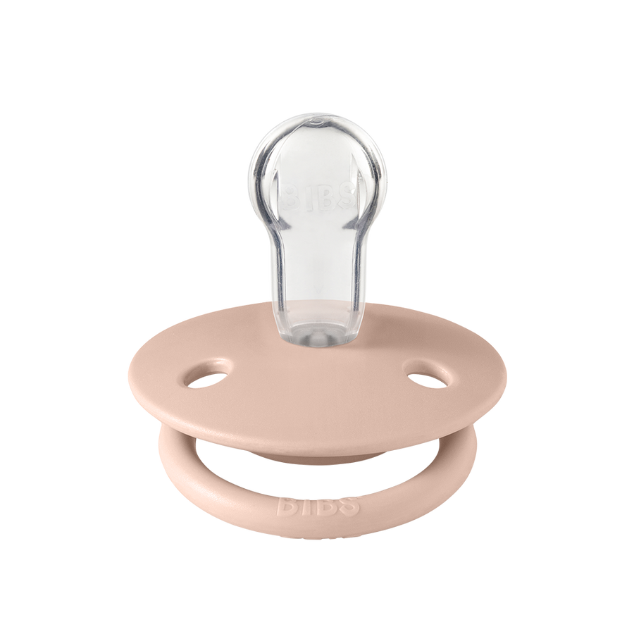 BIBS De Lux 2 PACK Woodchuck/Blush - Round / One Size / Silicone