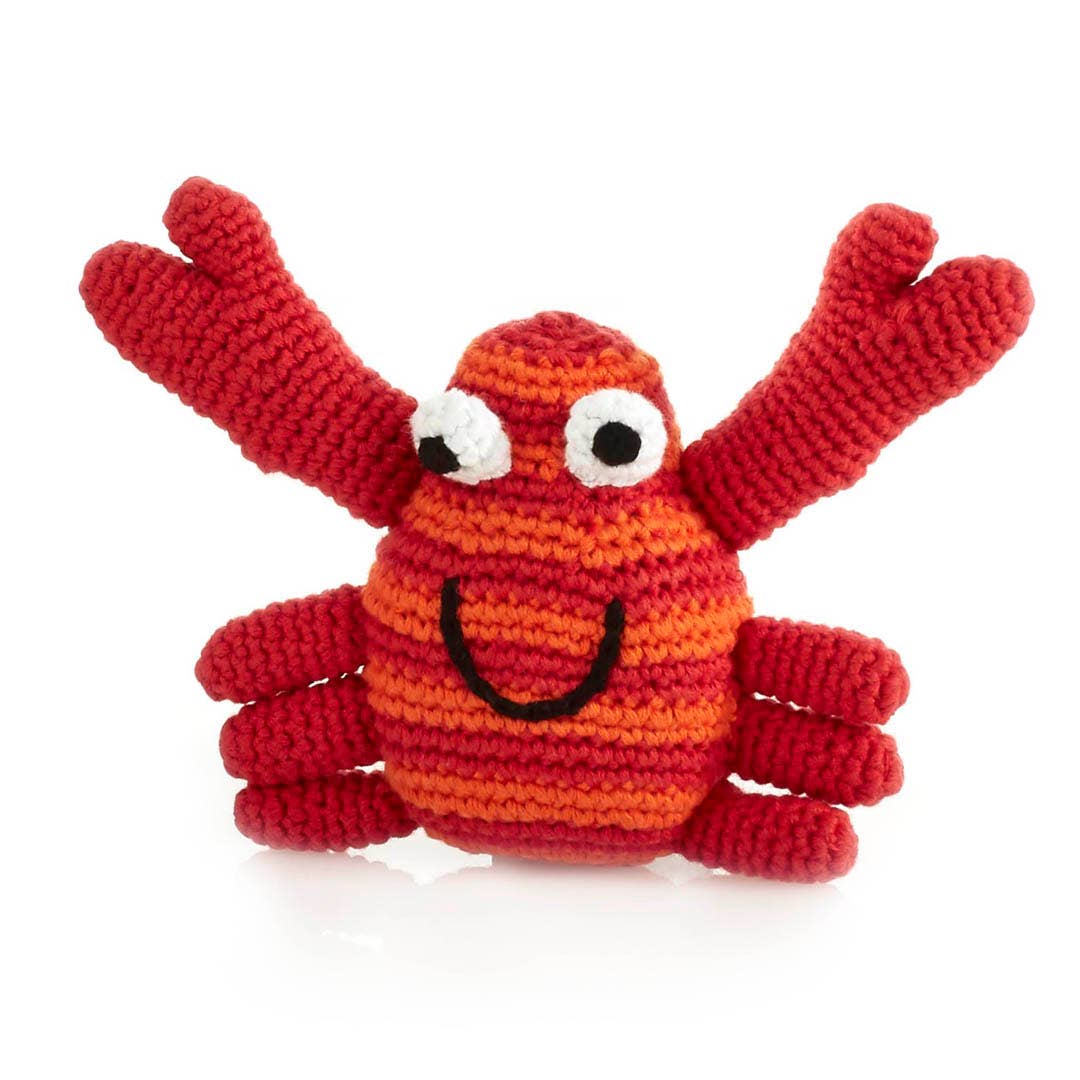 Red Crab Rattle - Ocean-Themed Baby Toy