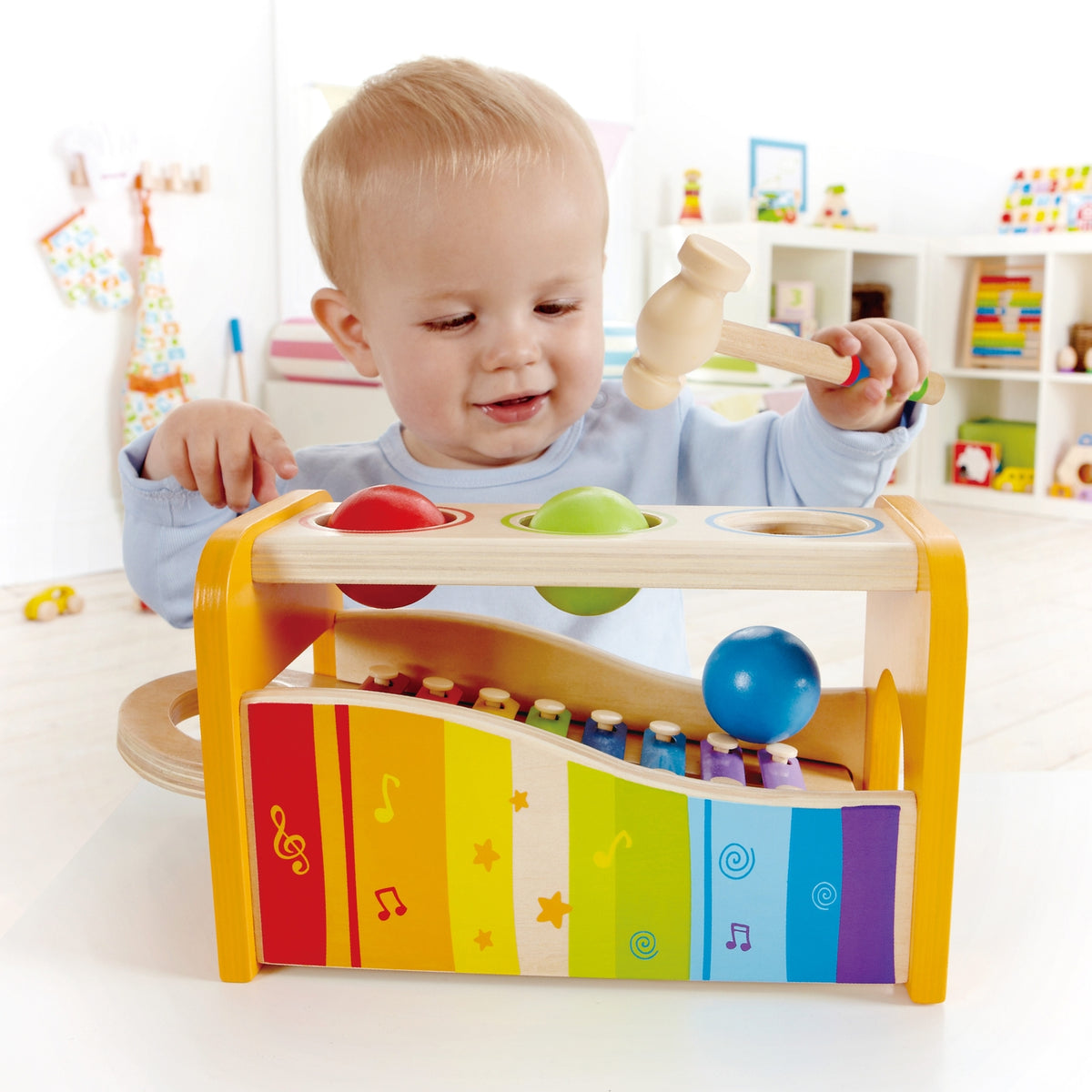 HAPE - Pound and Tap Bench Toddler Musical Toy with Xylophone