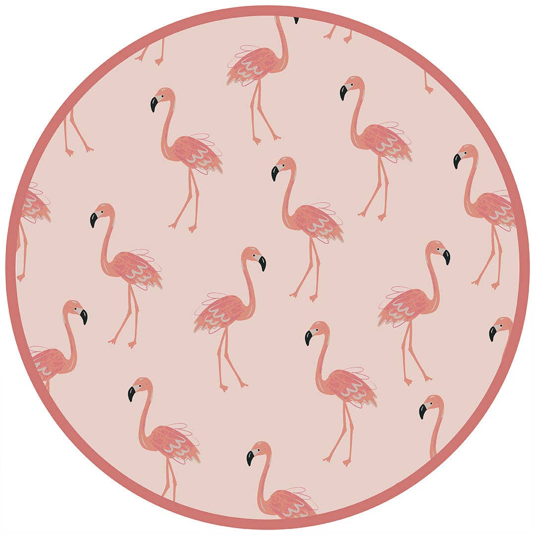 EMERSON AND FRIENDS- Fancy Flamingos Pink Bamboo Baby Pajamas Convertible Sleeper