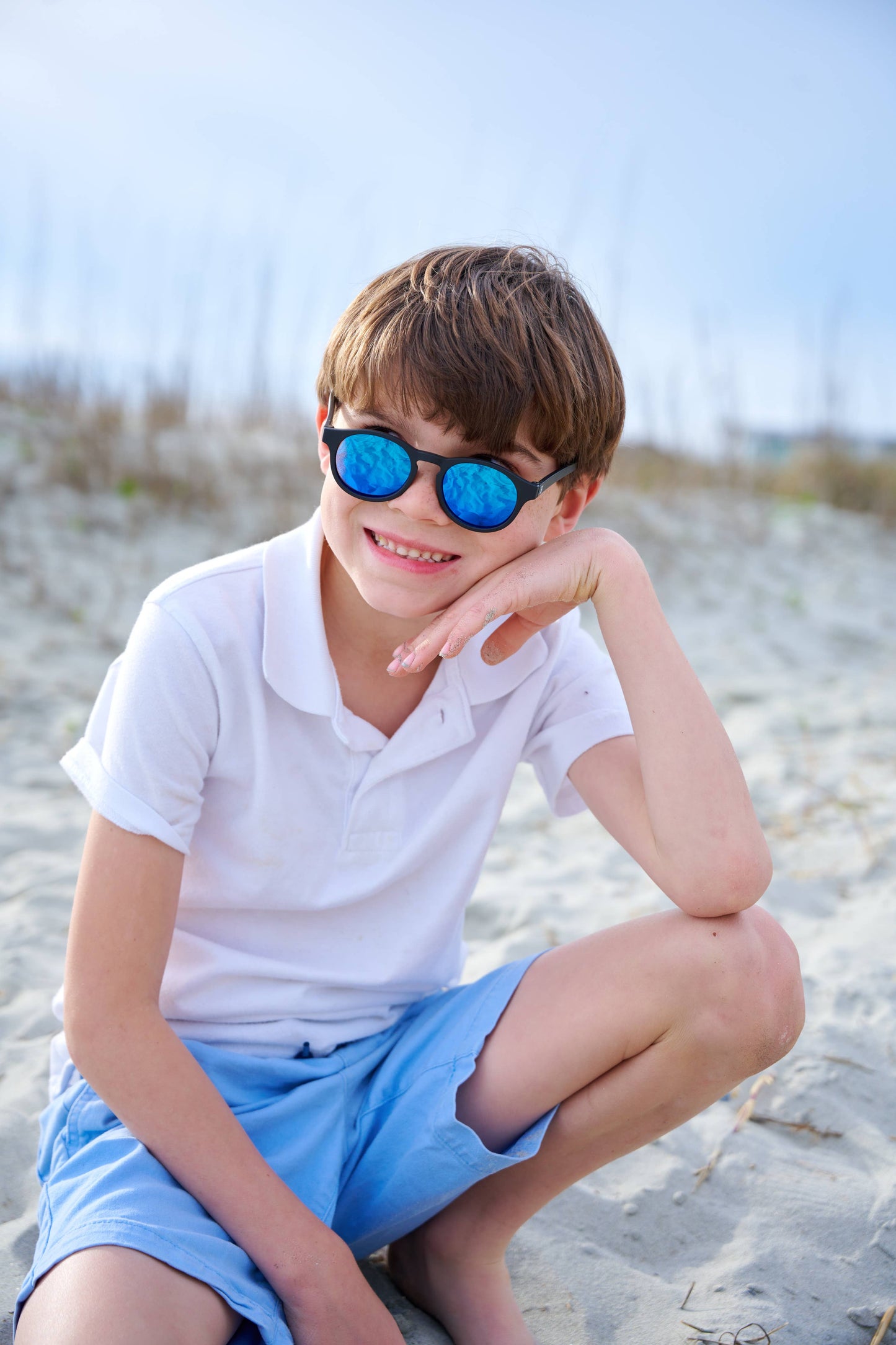 BABIATORS - Jet Black w/ Cobalt Blue Lens Polarized Keyhole Sunglasses