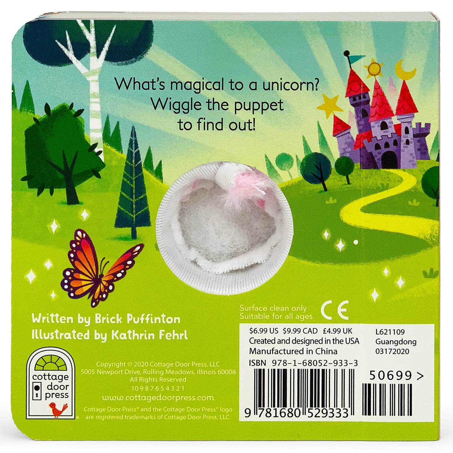COTTAGE DOOR PRESS - A Little Unicorn Finger Puppet Board Book