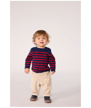 PETIT BATEAU - Baby Boy Knit Stripe Sweater