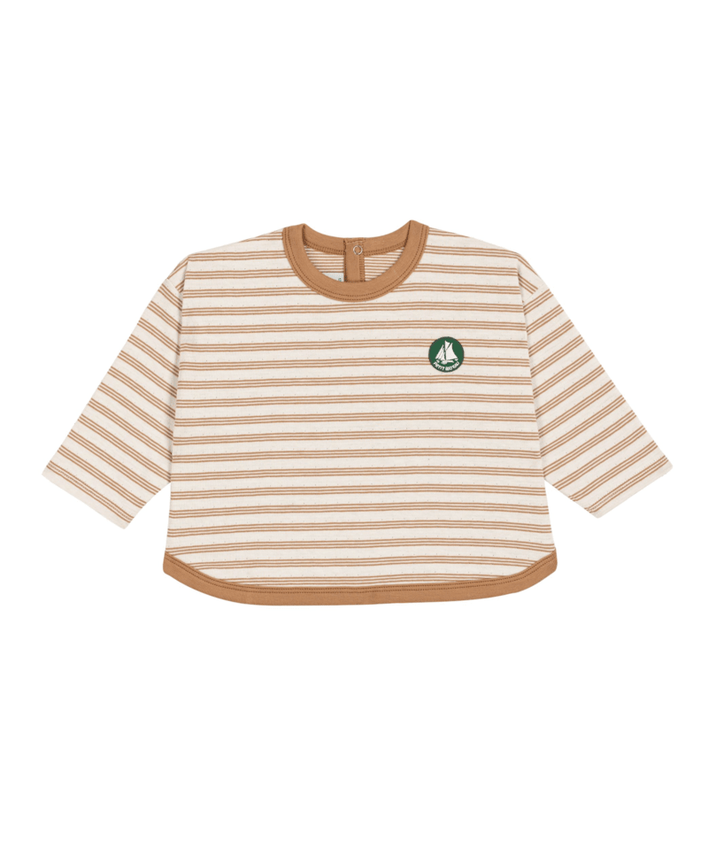 PETIT BATEAU - Baby Boy LS Stripe Tee