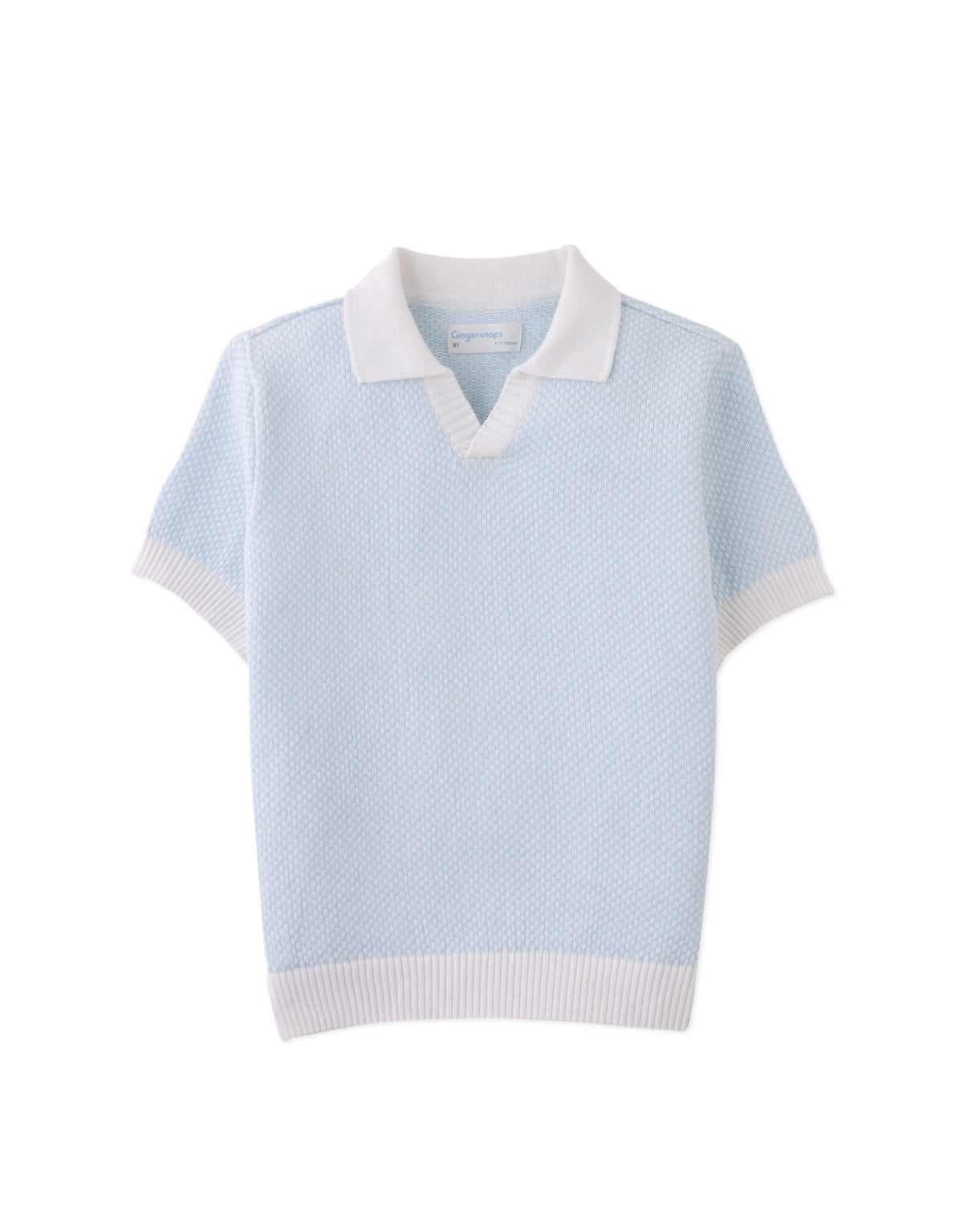 GINGERSNAPS - Lucius 2-Tone Polo With Ribbed Cuffs & Hem