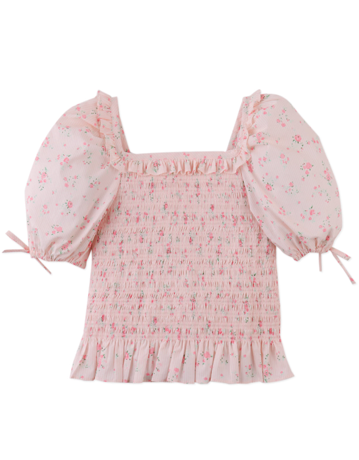 GINGERSNAPS - Priscilla Smocked Top With Puff Sleeves
