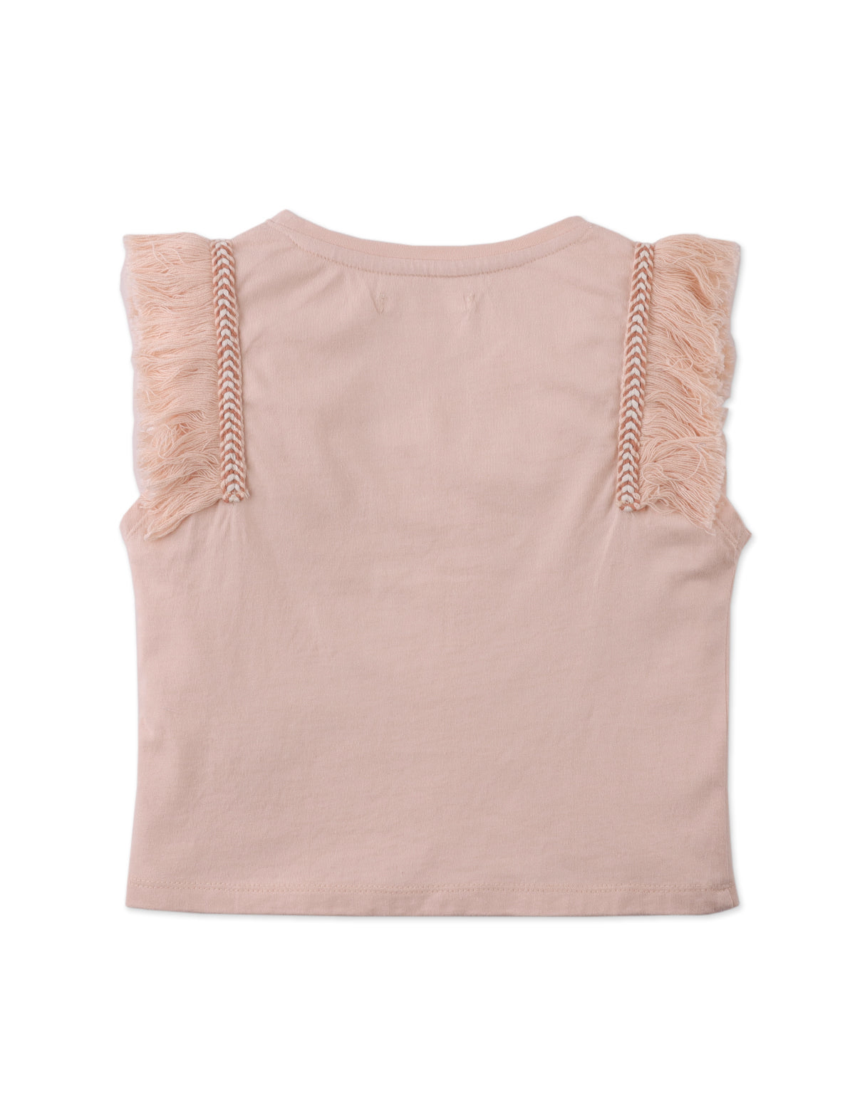 GINGERSNAPS - Alice Jersey With Spot Print And Fringes