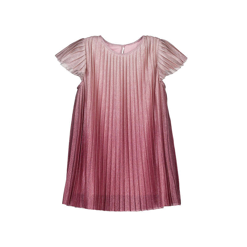 MAYORAL - Degrade pleated dress - Raspberry
