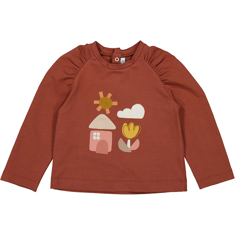 MAYORAL - L/s t-shirt - Terracotta