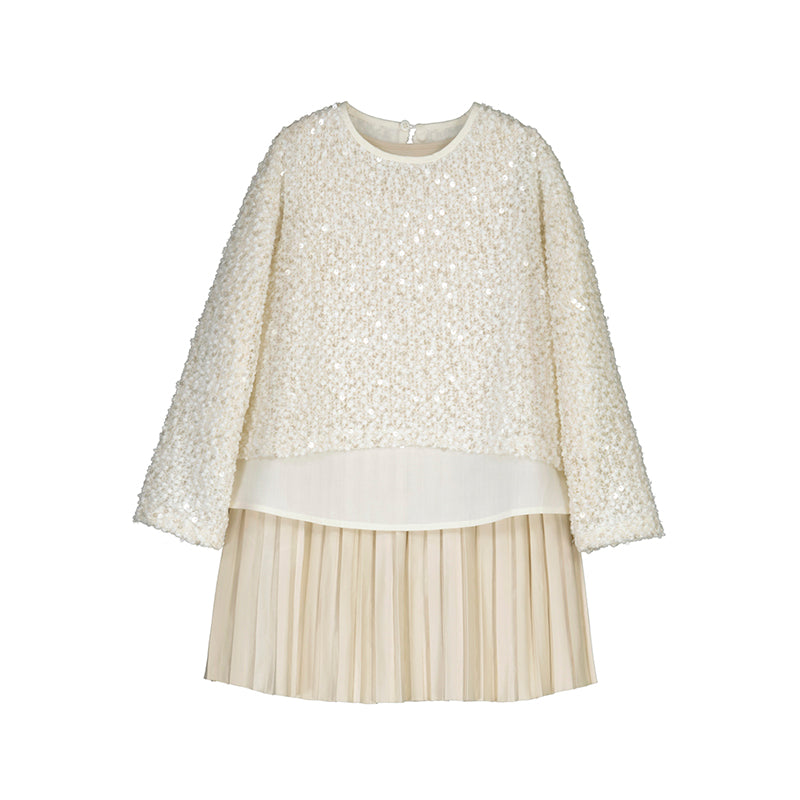 MAYORAL - Sequin Combined Dress
