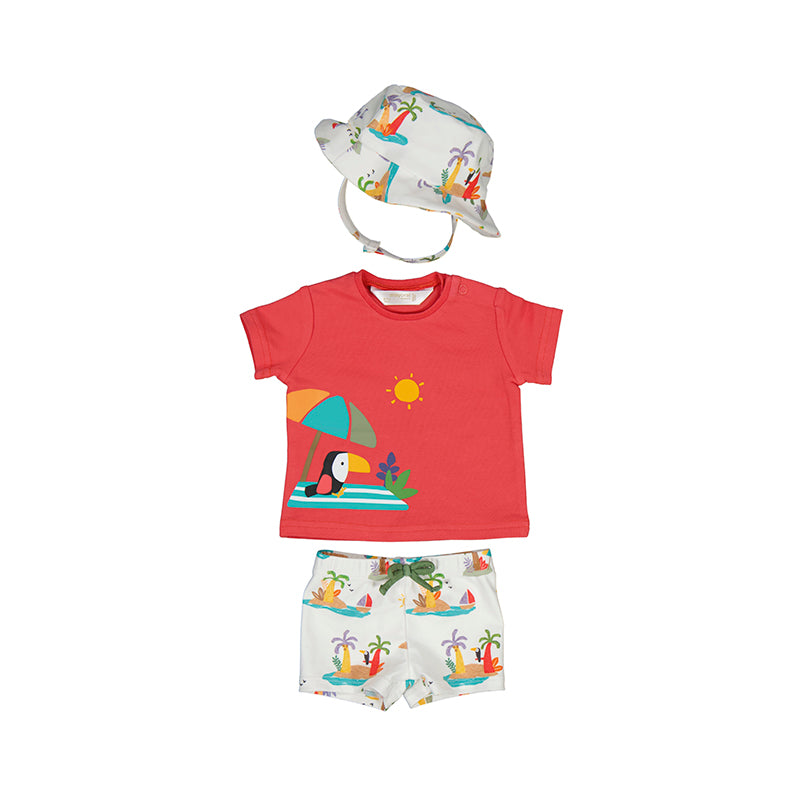 MAYORAL - Bathsuit set with hat