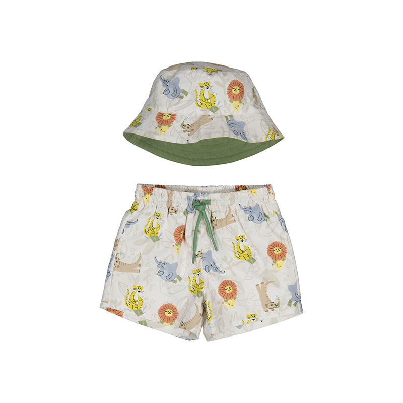 MAYORAL - Swim shorts w/ bucket hat