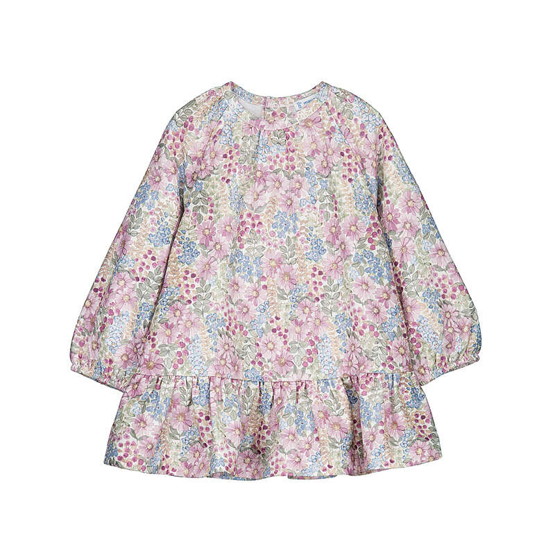 MAYORAL - Printed dress - Mauve