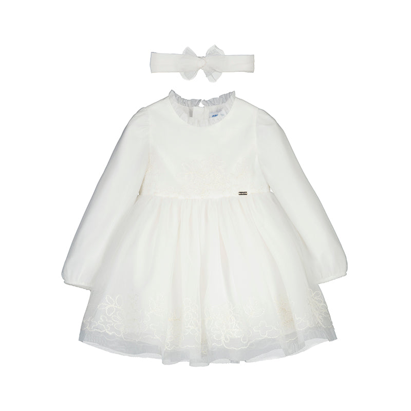 MAYORAL - Tulle embroided ceremony dress