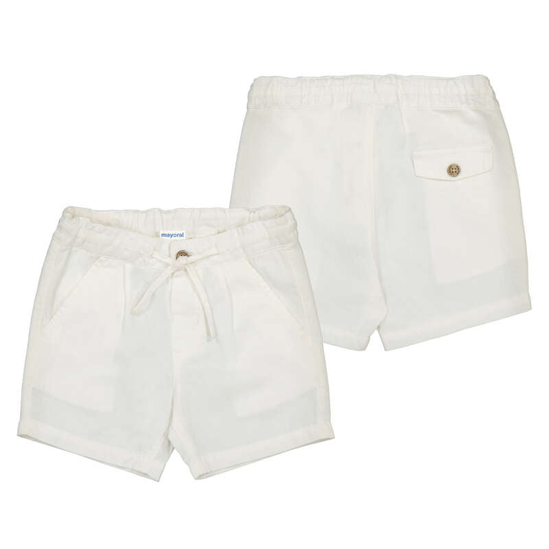MAYORAL - Linen bermuda - Cream