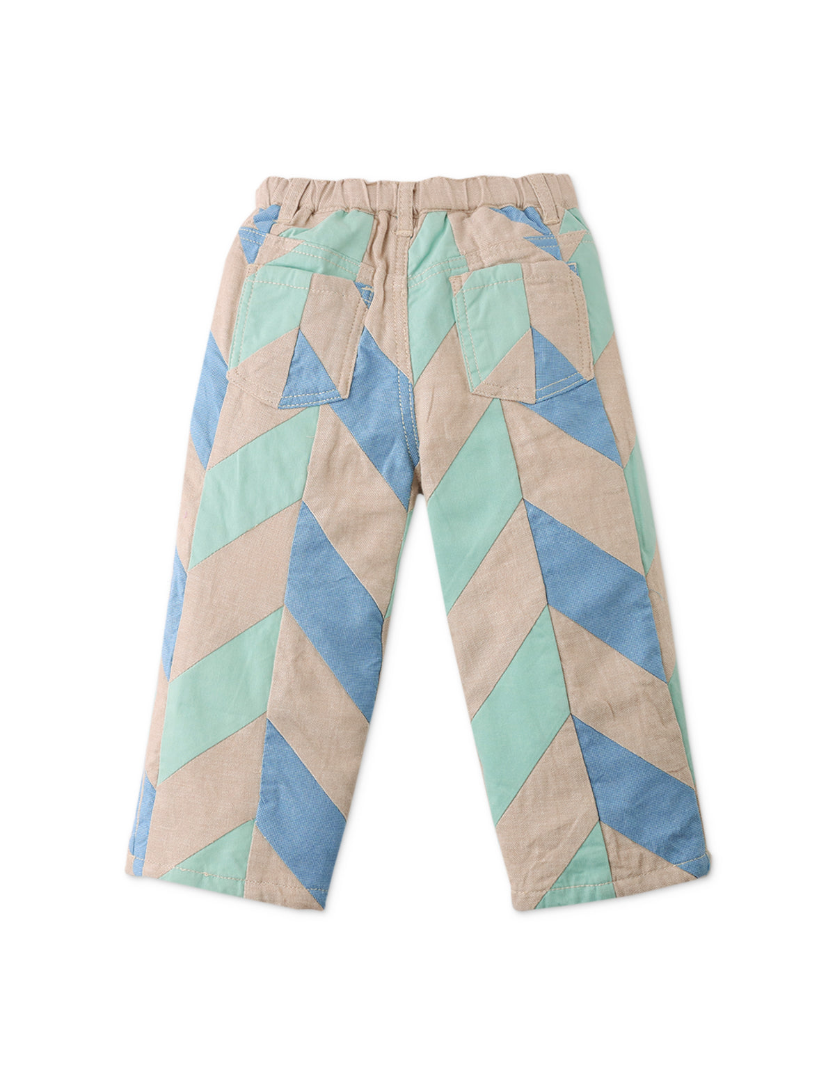 GINGERSNAPS - Alfonso Pants With Patchwork Detail