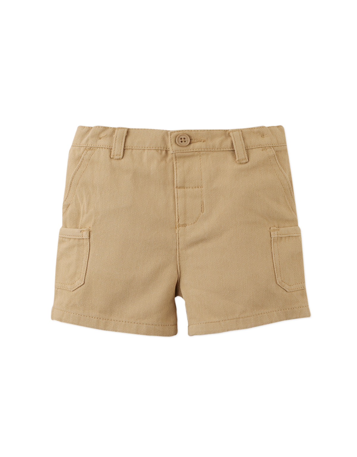 GINGERSNAPS - Baby Alexander Fine Twill Shorts With Patch Pockets
