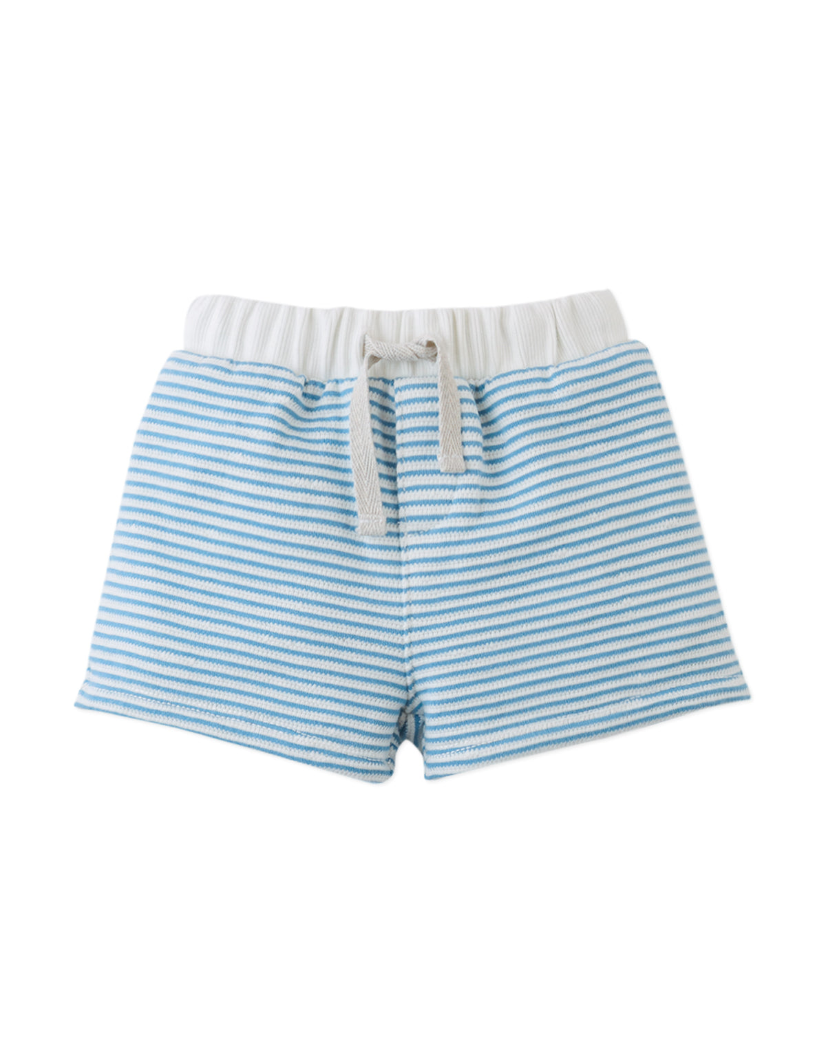 GINGERSNAPS - Baby Dreyfus Striped Textured Terry Drawstring Short