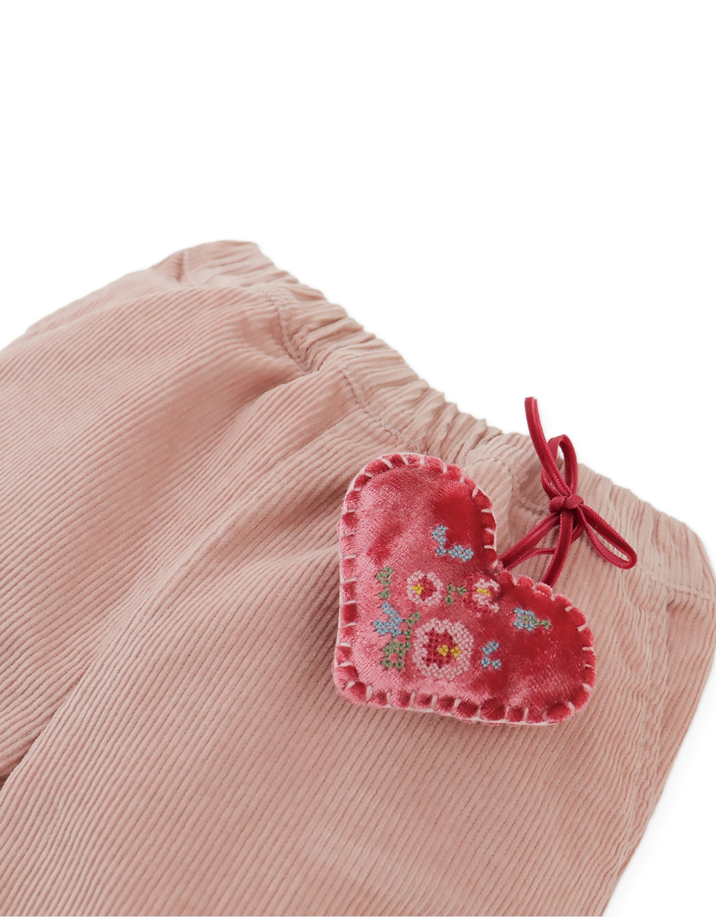 GINGERSNAPS - Baby Bessie Pants With Scallop Hem and Heart Plush