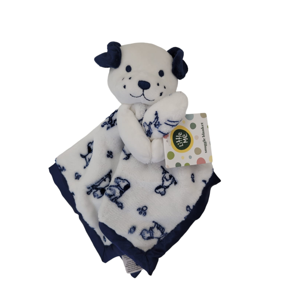 Plush Rattle Baby Snuggle Blanket - Puppy
