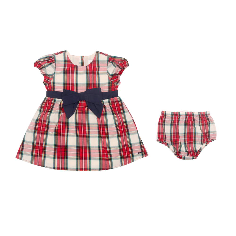 SAMMY + NAT - Evelyn Dress in Red Tartan