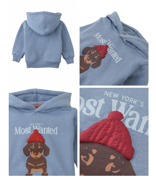 GINGERSNAPS - Baby Dante Pullover Hoodie With Most Wanted Graphic