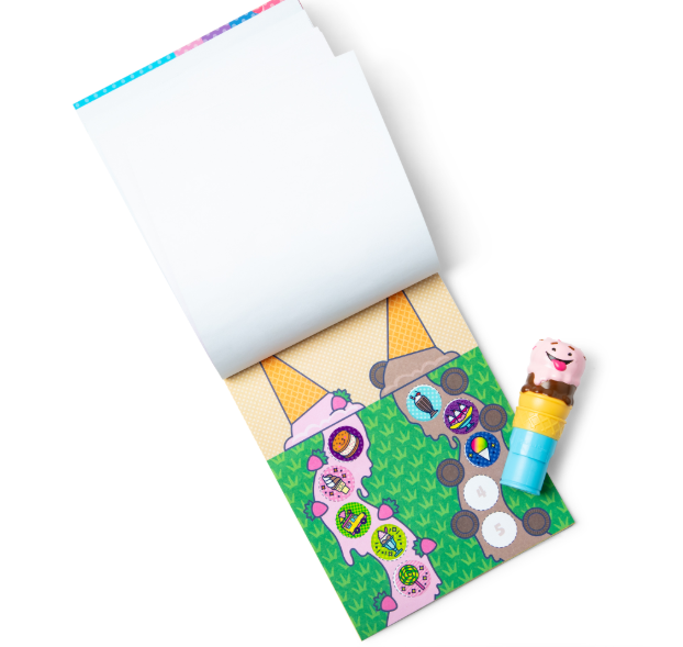 MELISSA & DOUG - Sticker WOW! Activity Pad Set - Ice Cream