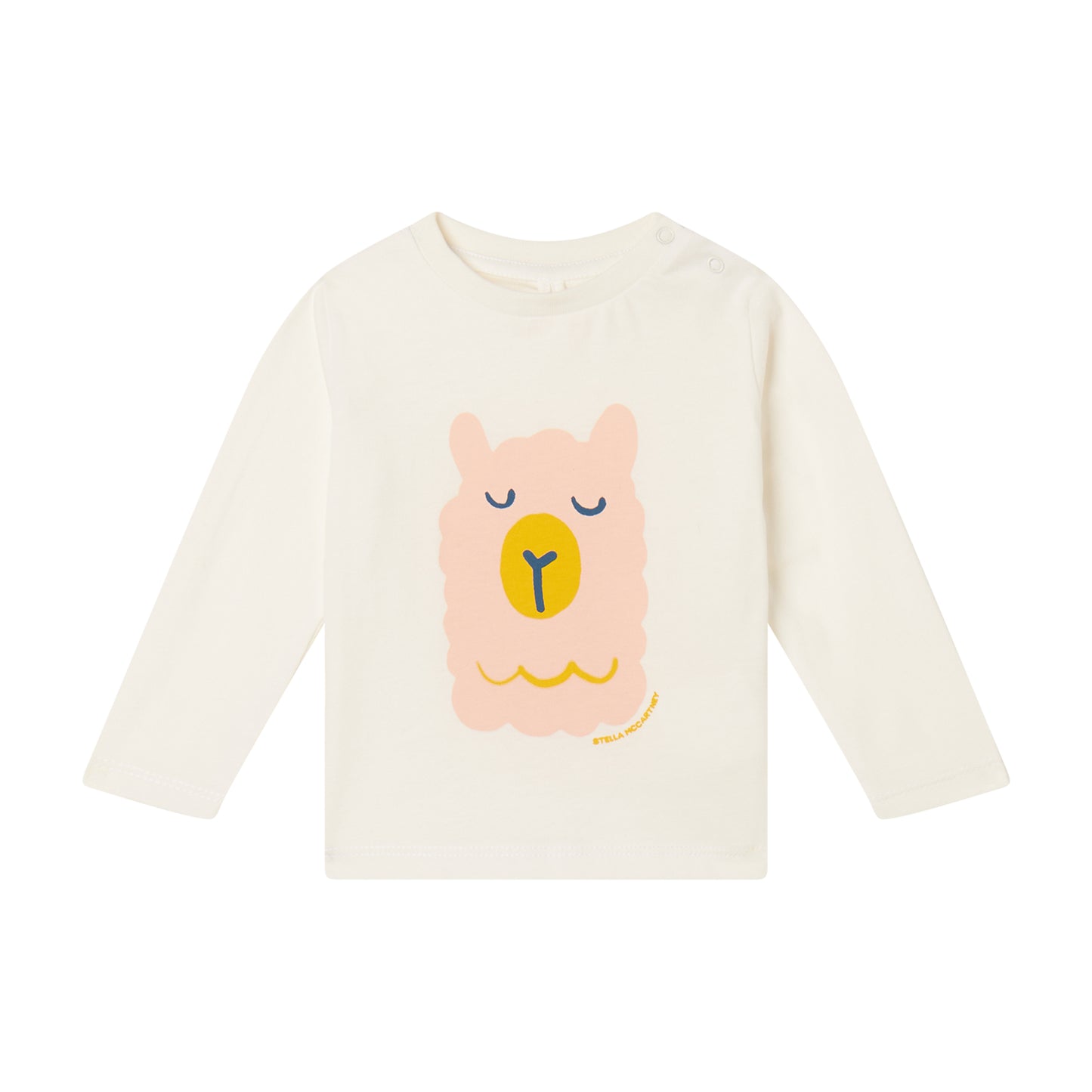 STELLA MCCARTNEY - Baby Girl LS Tee With Lama Print