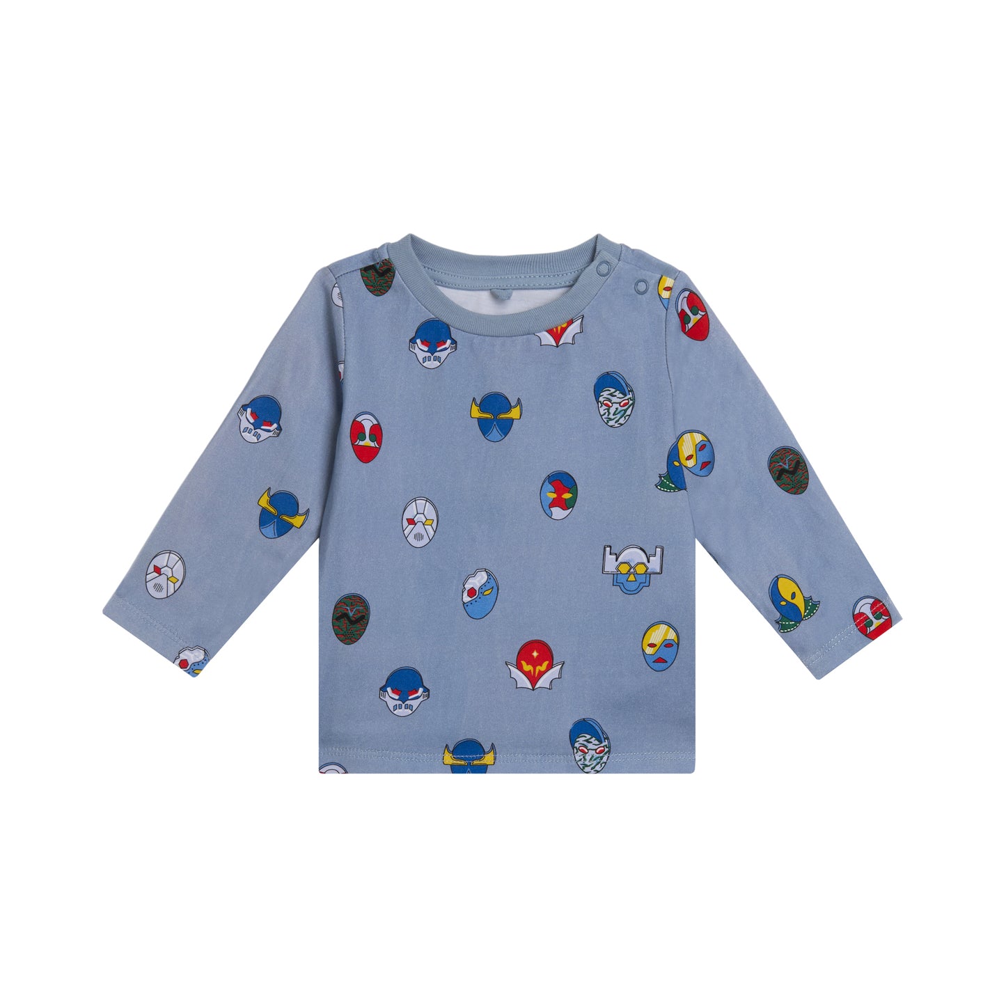 STELLA MCCARTNEY - Baby Boy LS Mask Print T-Shirt