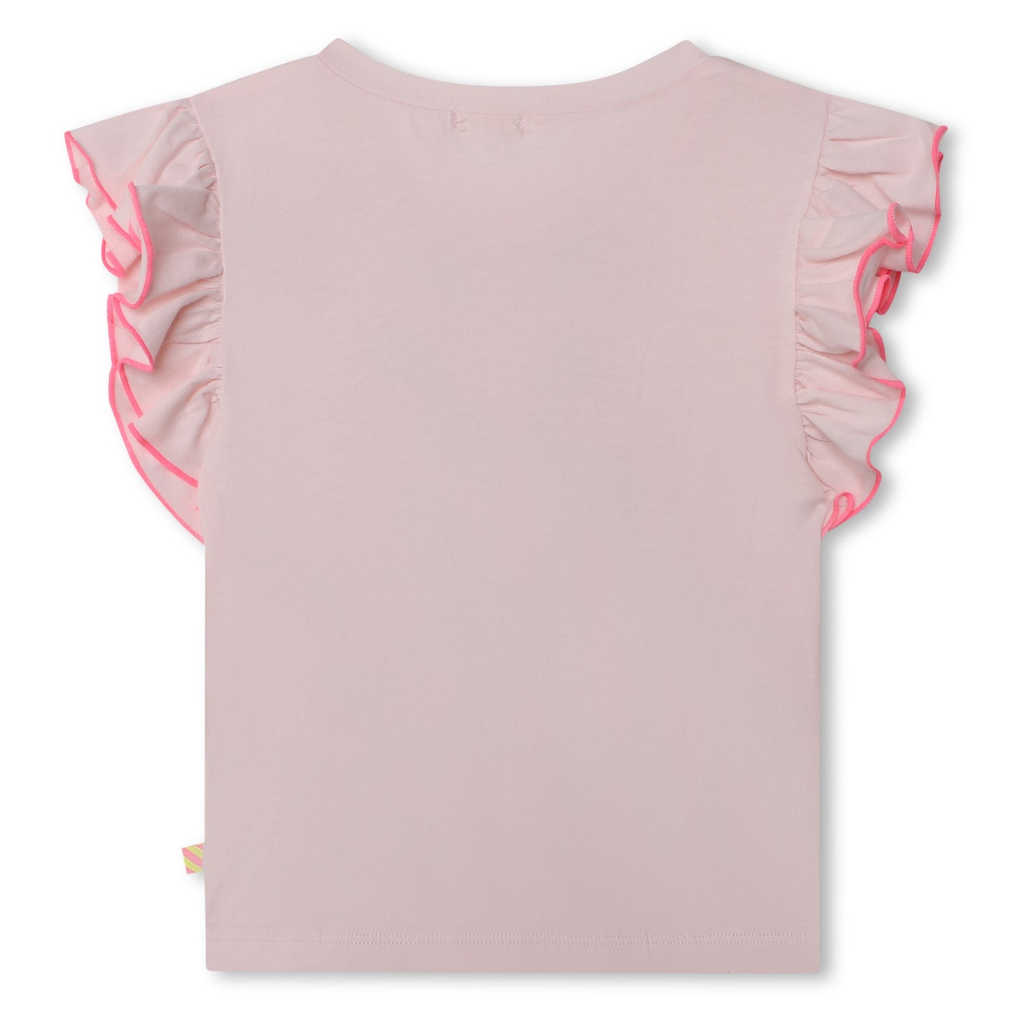 BILLIEBLUSH - Flouny Sleeve Tee W/ Flower Graphic -Light Pink