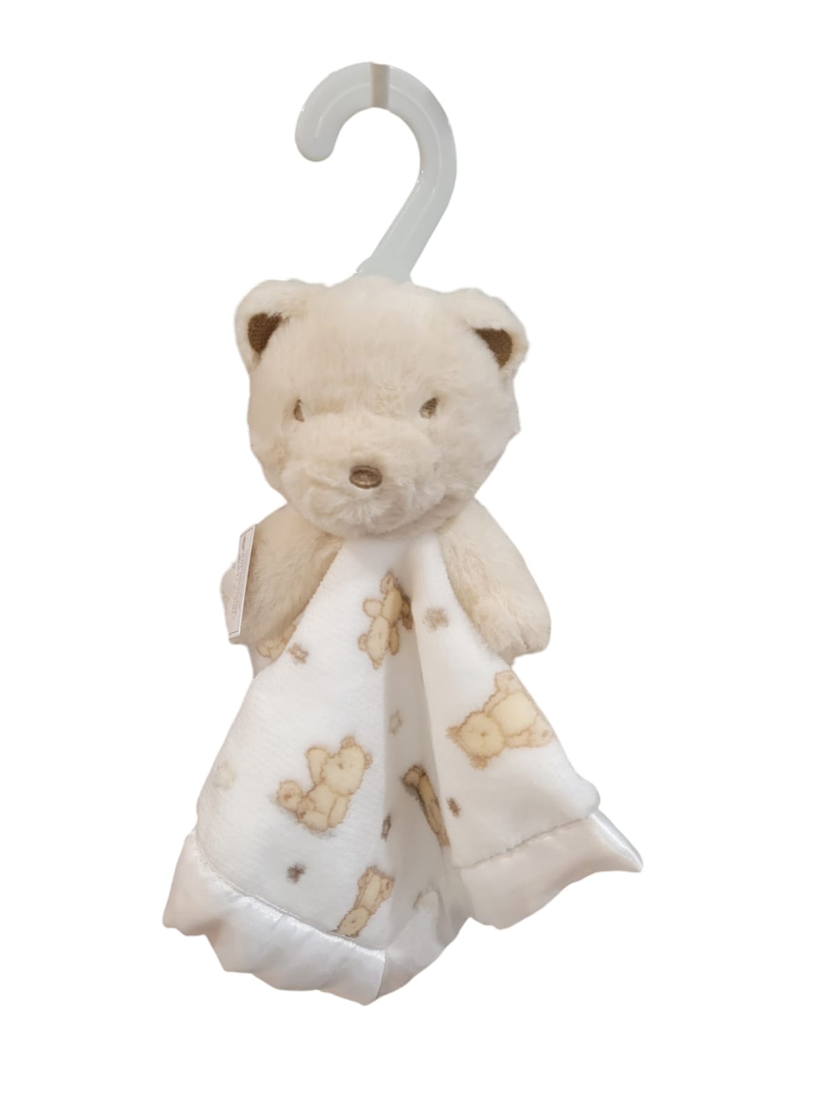 Plush Rattle Baby Snuggle Blanket - Bear