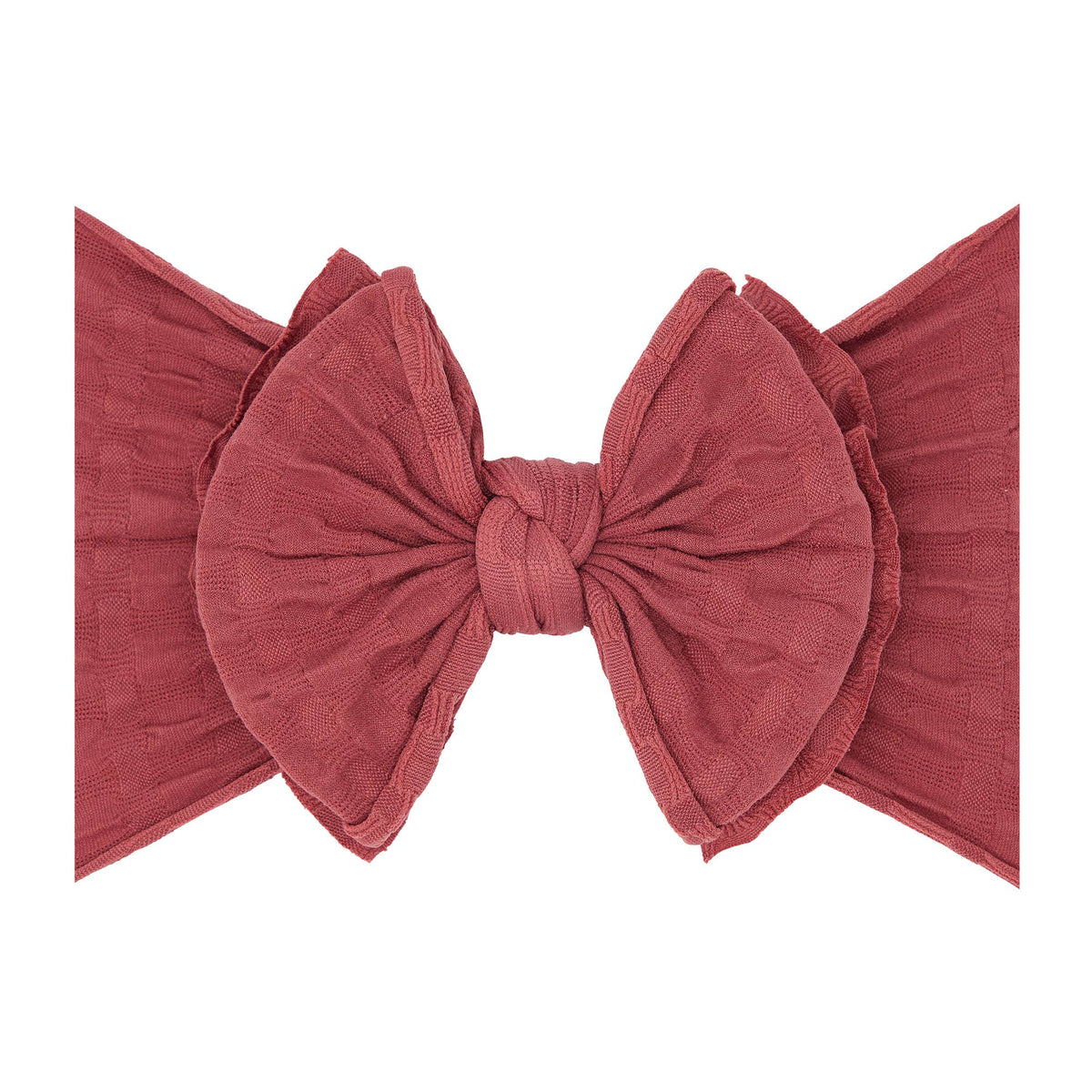 Baby Bling® Waffle FAB® textured soft nylon bow headband