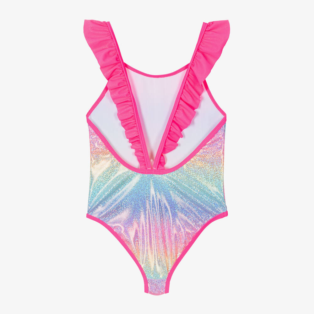 BILLIEBLUSH - Glitter Multicolor Swimsuit W Flounced Straps