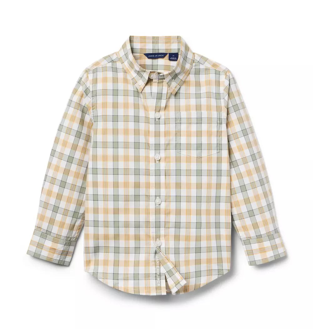 JANIE and JACK - Plaid Poplin Shirt