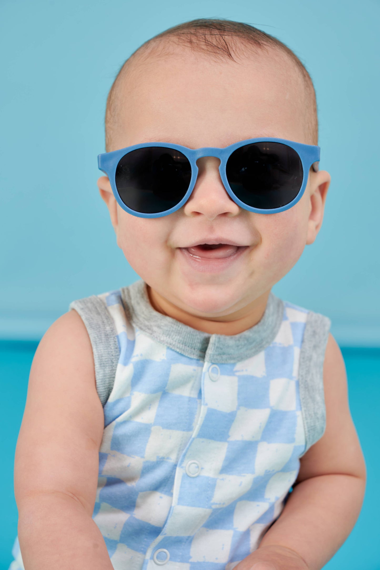 Kids Eco Collection: Keyhole Sunglasses in Pacific Blue