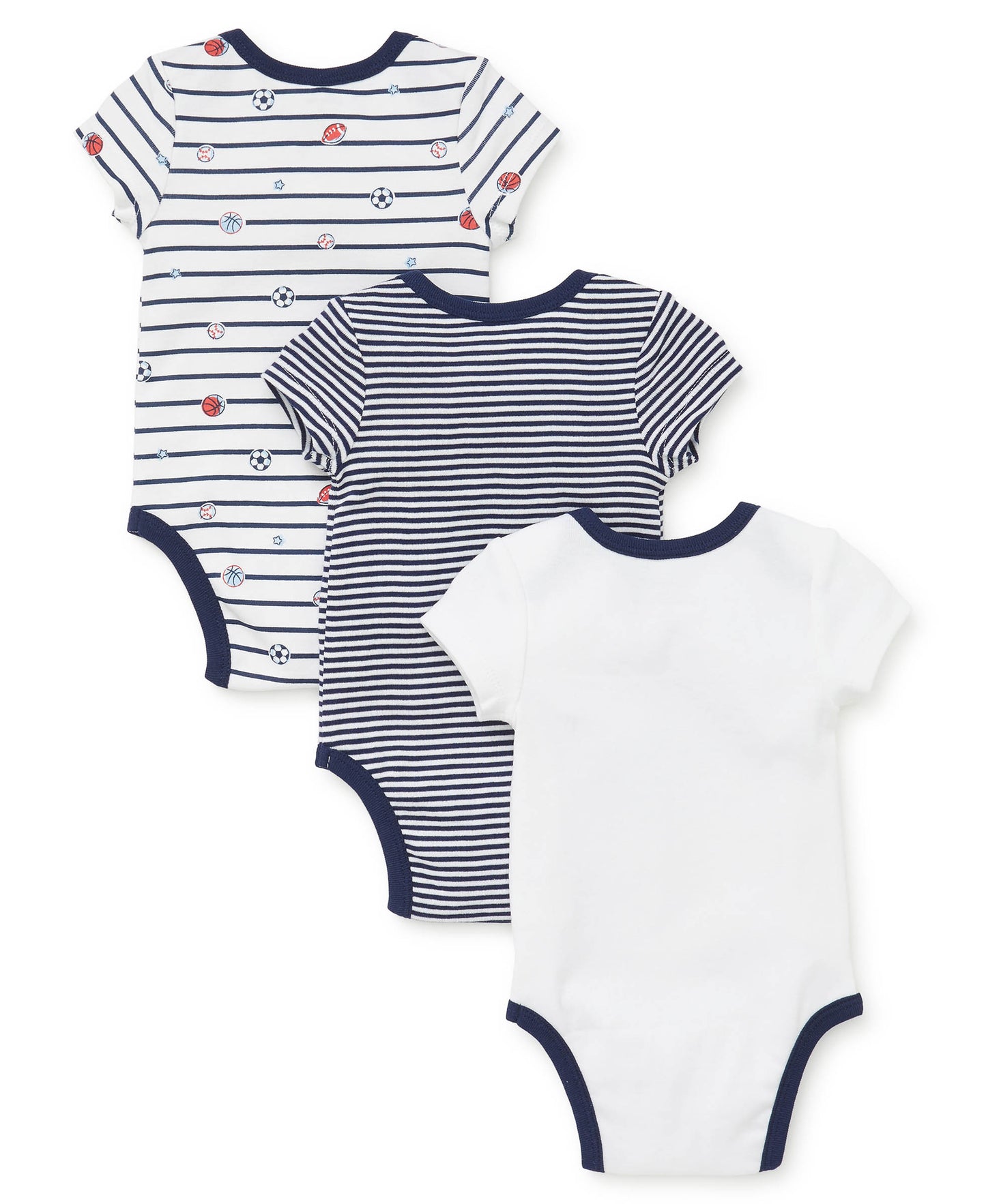 LITTLE ME - sports star 3pk bsuits