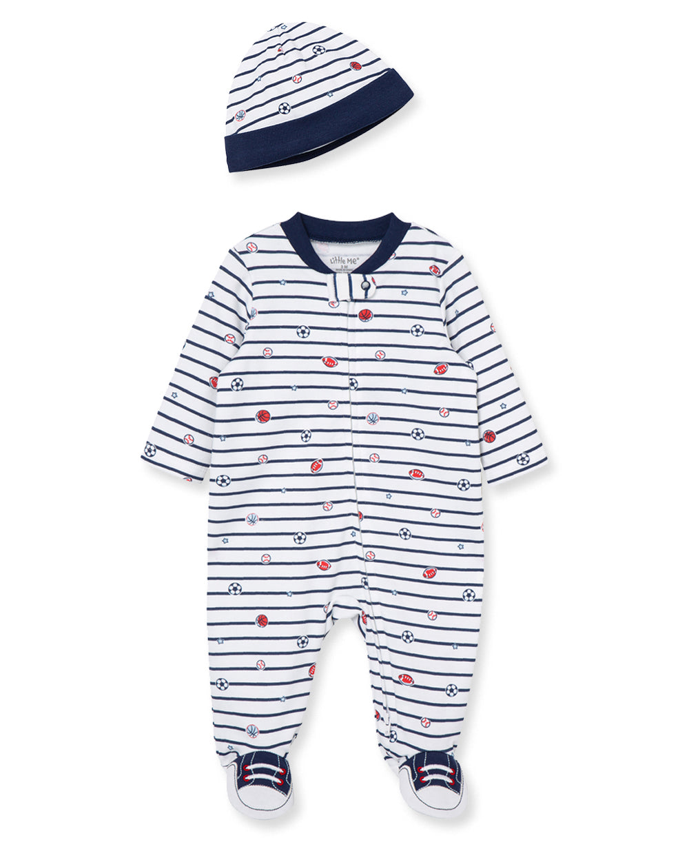 LITTLE ME - sports star footie/hat