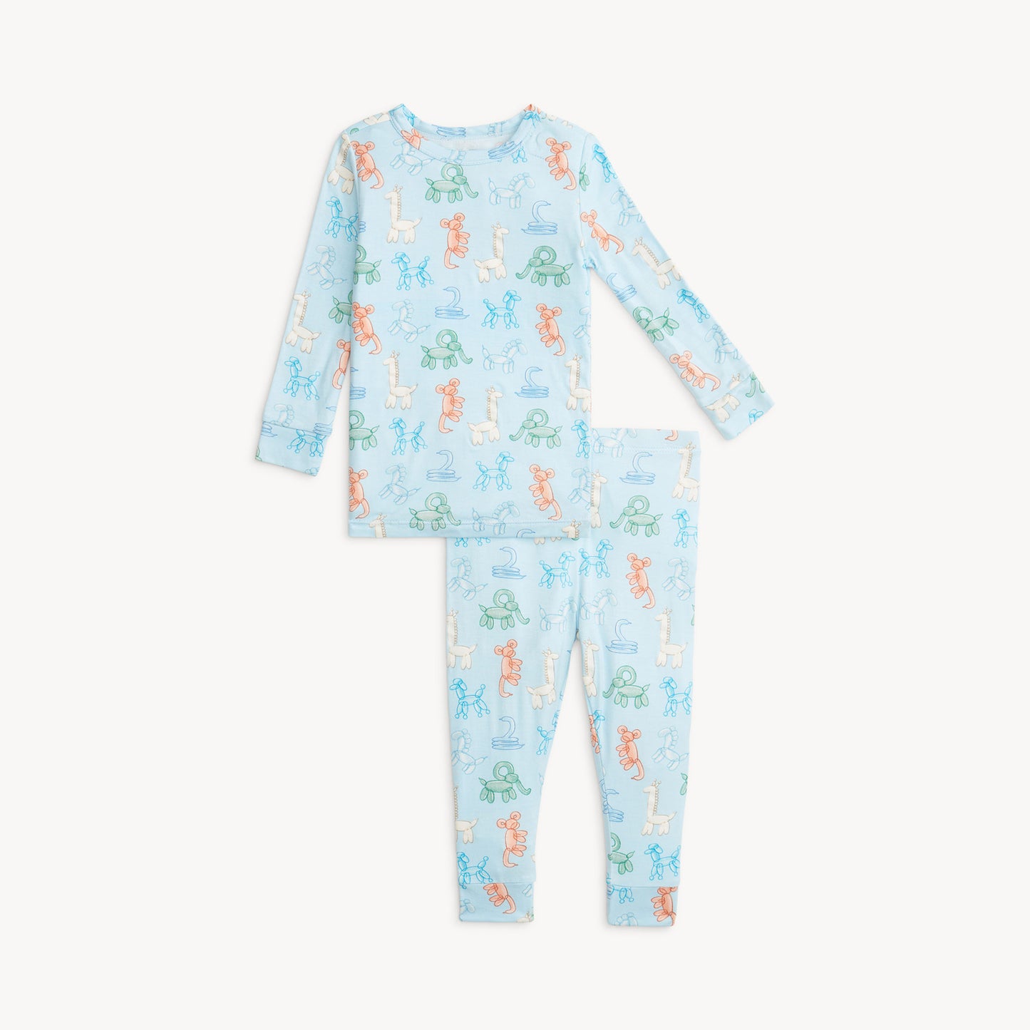 MAGNETIC ME - Blue Party Animals Glow In The Dark Mo L/s Pj