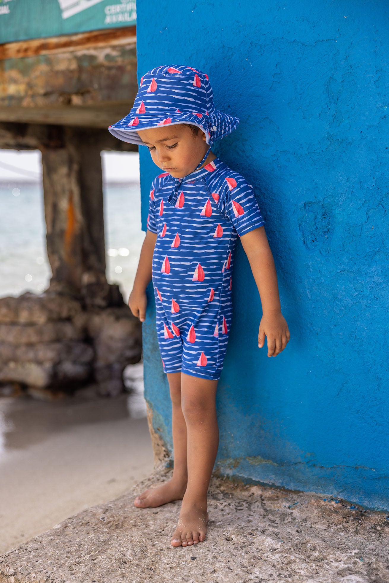 SNAPPER ROCK - SAILBOAT ROCK SS SUNSUIT