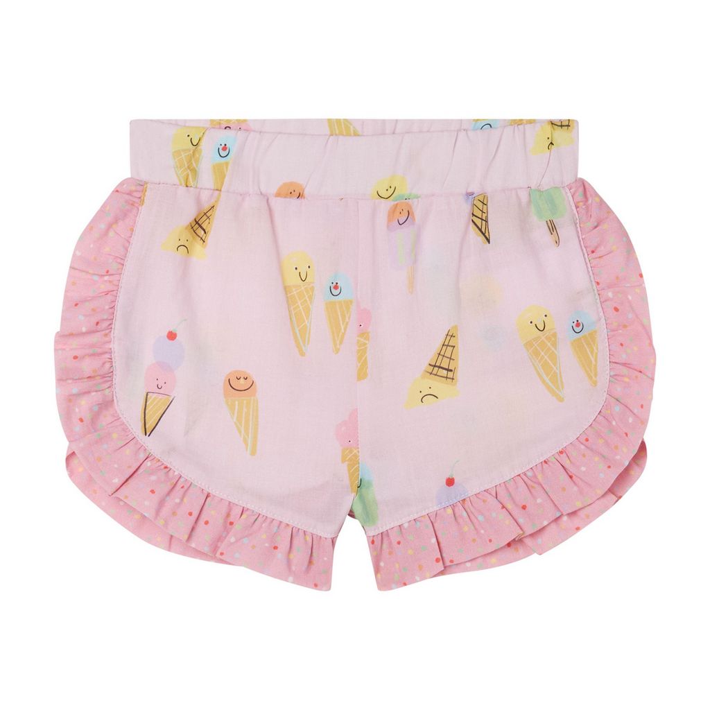 STELLA MCCARTNEY - Baby Girl Ice Cream Shorts With Frills