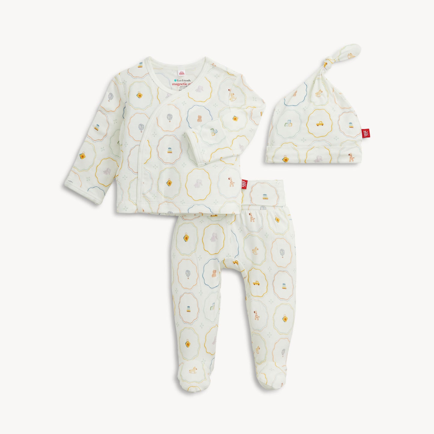 MAGNETIC ME - Nursery Magic Cream Modal Kimono Set 0-3m