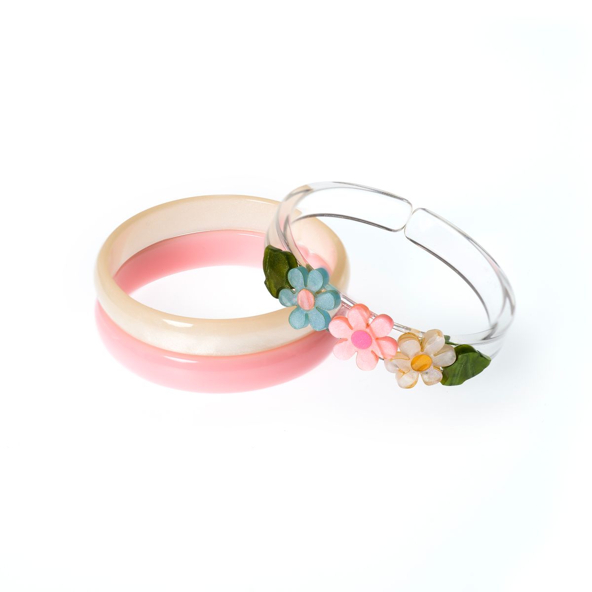 LILIES & ROSES - Daisy Flower Pastel Pearl Bangles