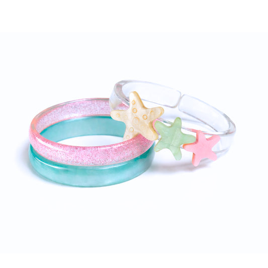 LILIES & ROSES - Starfish Blue Pink Bangles