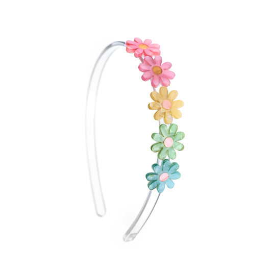 LILIES & ROSES - Daisy Flower Pastel Pearl Headband