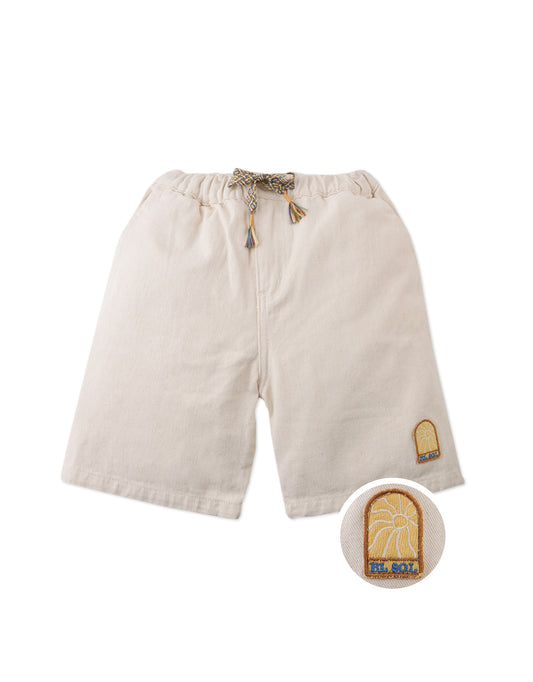 GINGERSNAPS - Cosmo Bermuda Shorts With Embroidered Patch