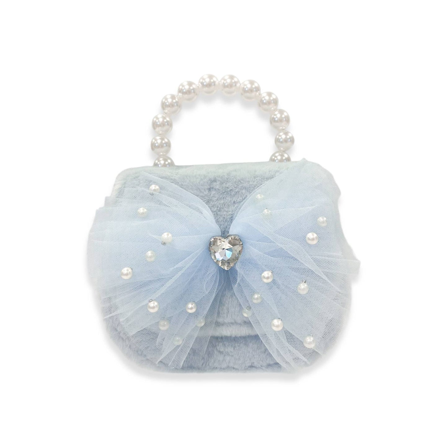 DOE A DEAR -  Mesh Bow Furry Purse