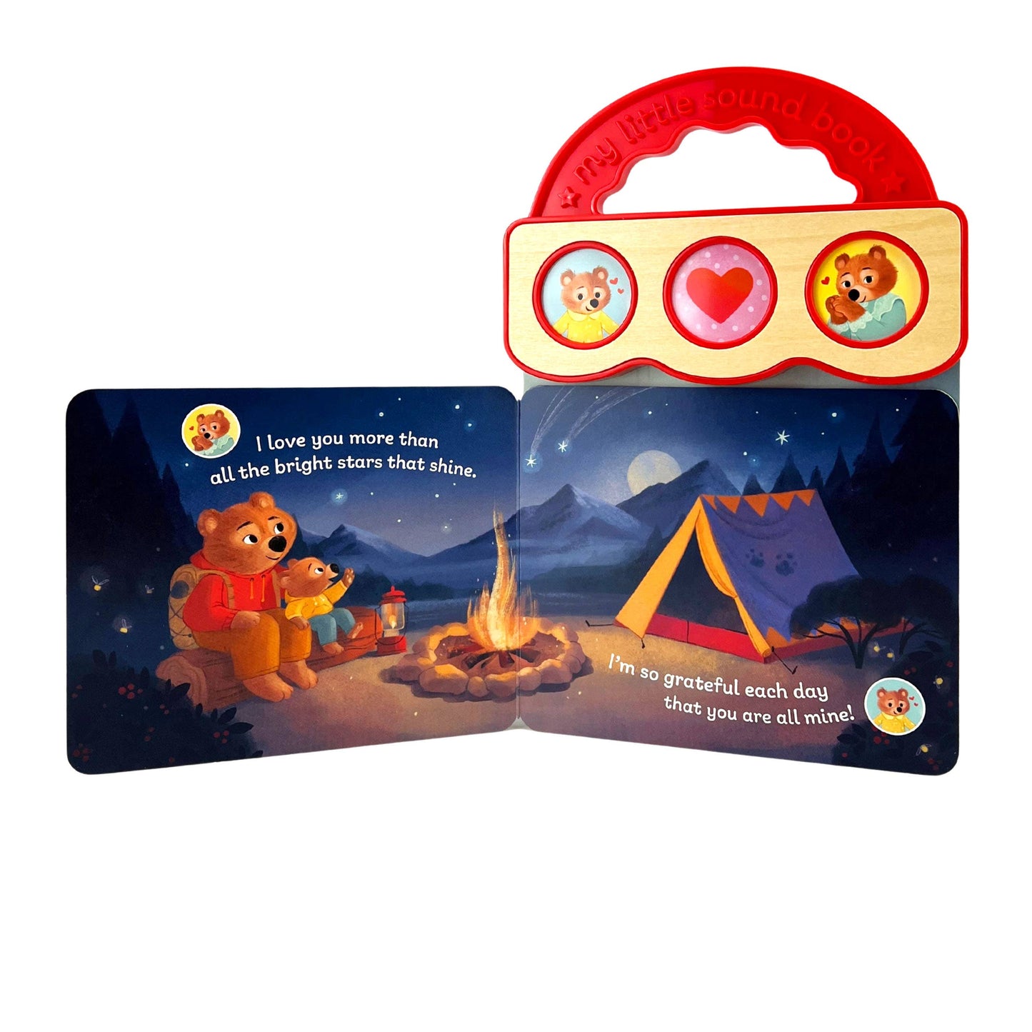 I Love You More – 3-Button Sound Board Book for Toddlers