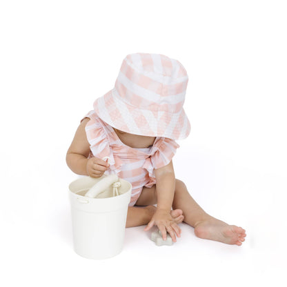 EMERSON & FRIENDS - Pink Gingham Reversible Bucket Hat